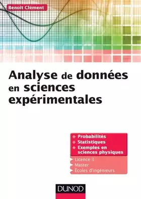 Couverture du produit · Analyse de données en sciences expérimentales: Cours et exercices corrigés