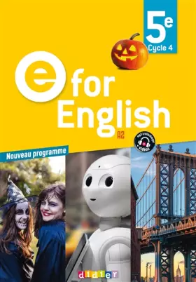 Couverture du produit · E for English 5e (éd. 2017) - Livre