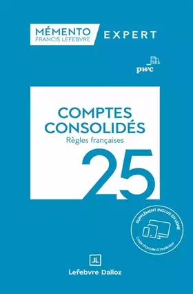 Couverture du produit · Mémento Comptes consolidés 2024