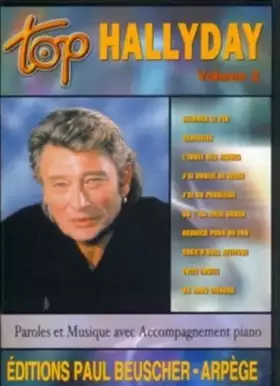 Couverture du produit · Top hallyday vol.2 - chant, guitare ou piano