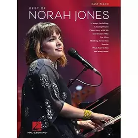 Couverture du produit · Norah Jones Best of Easy Piano Songbook | Pop Sheet Music for Beginners with Lyrics | Includes Come Away with Me Dont Know Why 
