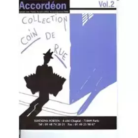 Couverture du produit · Collection Coin de rue : Accord‚on, ligne de chant, paroles, accords chiffr‚s, accompagnement piano Volume 2 [Sheet music] Dive