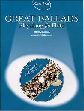 Couverture du produit · Guest Spot: Great Ballads Playalong for Flute