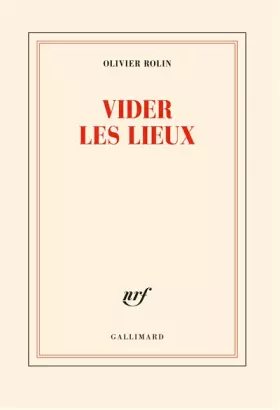 Couverture du produit · Vider les lieux