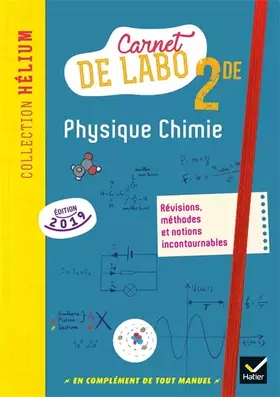 Couverture du produit · Physique chimie 2de - Éd. 2019 - Carnet de labo