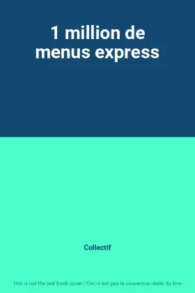 Couverture du produit · 1 million de menus express