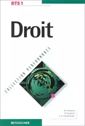 Couverture du produit · Droit, BTS 1e année