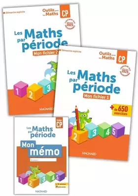 Couverture du produit · Outils pour les Maths CP par période (2025) - Fichier 1 + Fichier 2 + Mémo