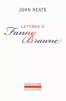 Couverture du produit · Lettres à Fanny Brawne