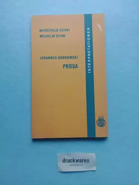 Couverture du produit · Johannes Bobrowski, Prosa