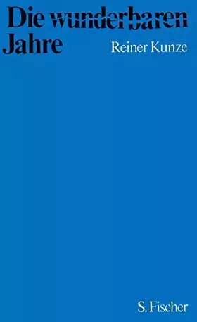 Couverture du produit · Die Wunderbaren Jahre
