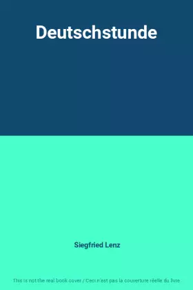 Couverture du produit · Deutschstunde