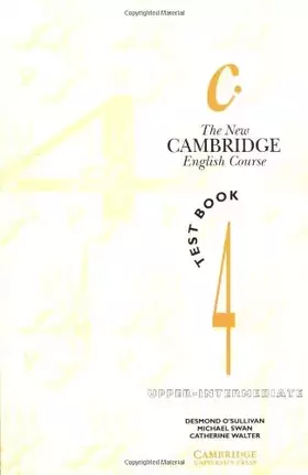 Couverture du produit · The New Cambridge English Course 4 Test book