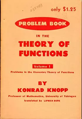 Couverture du produit · Problem Book in the Theory of Functions, Vol. 1: Problems in the Elementary Theory of Functions