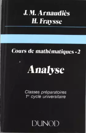 Couverture du produit · Cours de mathematiques, tome 2, Analyse