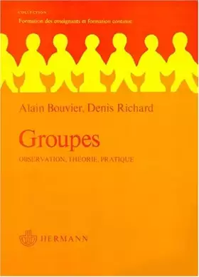 Couverture du produit · Groupes, observation, théorie, pratique