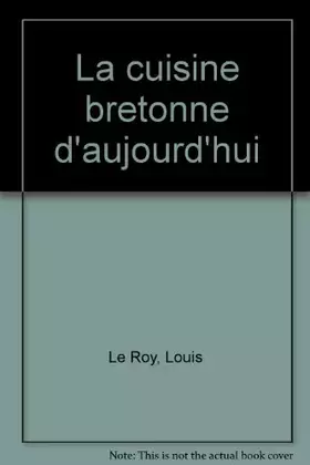 Couverture du produit · La cuisine bretonne d'aujourd'hui