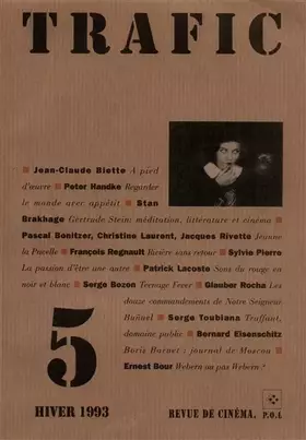 Couverture du produit · Trafic numéro 5 : Hiver 1992