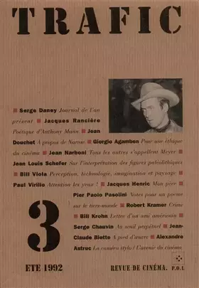 Couverture du produit · Trafic numéro 3 : Eté 1992