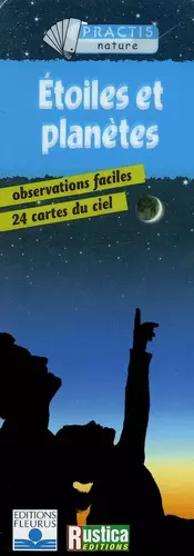 Couverture du produit · Etoiles et Planètes : Observation facile, 24 cartes du ciel (dépliant)