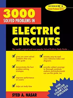 Couverture du produit · 3,000 Solved Problems in Electrical Circuits