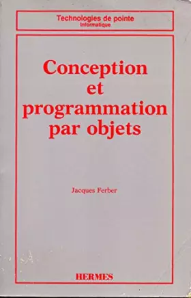 Couverture du produit · Conception et programmation par objets