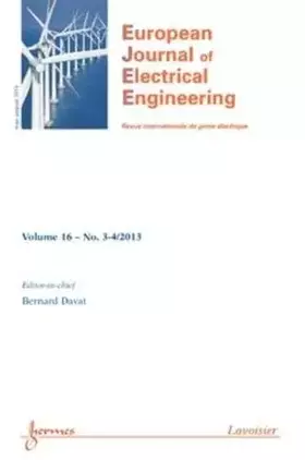 Couverture du produit · European Journal of Electrical Engineering Volume 16 N° 3-4/May-August 2013: Power electronics : EPF 2012