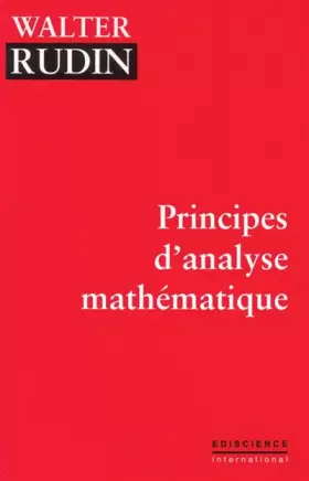 Couverture du produit · Principes d'analyse mathématique