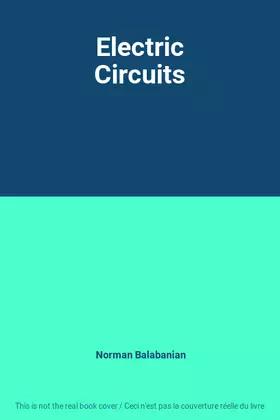 Couverture du produit · Electric Circuits