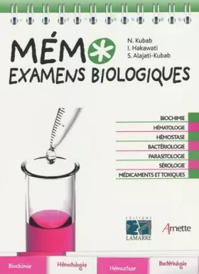 Couverture du produit · Mémo Examens biologiques