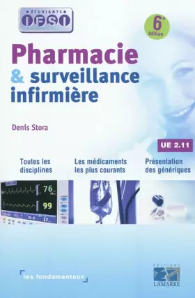 Couverture du produit · Pharmacie et surveillance infirmière : UE 2.11
