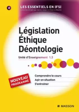 Couverture du produit · Législation. Éthique. Déontologie UE 1,3 tome 4