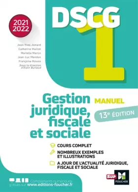 Couverture du produit · DSCG 1 - Manuel et applications - Millésime 2021-2022