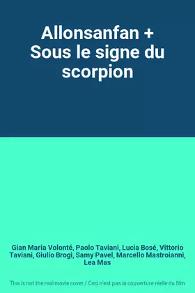 Couverture du produit · Allonsanfan + Sous le signe du scorpion