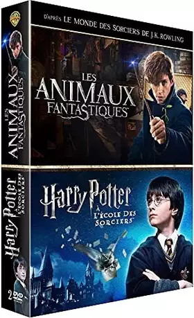 Couverture du produit · Coffret Harry Potter à l'école des Sorciers + Les Animaux Fantastiques – DVD