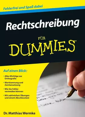 Couverture du produit · Rechtschreibung für Dummies: Fehlerfei und Spaß dabei