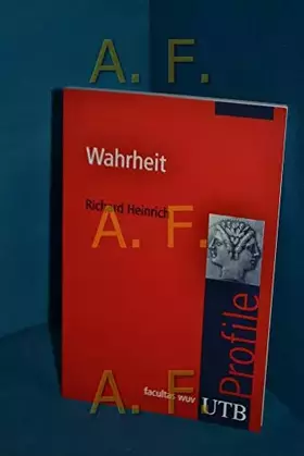 Couverture du produit · Wahrheit, UTB Profile