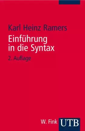 Couverture du produit · Einführung in die Syntax (UTB S (Small-Format): Uni-Taschenbücher)