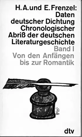 Couverture du produit · Daten Deutscher Dichtung Chronologischer Abriss der Deutschen Literaturgeschichte - Band 1