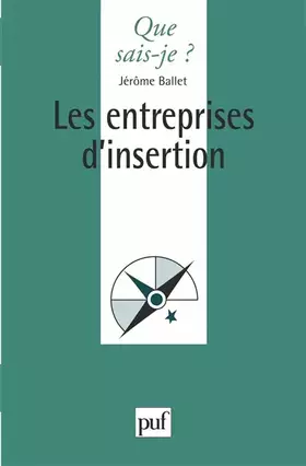 Couverture du produit · Les entreprises d'insertion