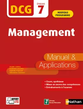 Couverture du produit · Management - DCG 7 - Manuel et applications