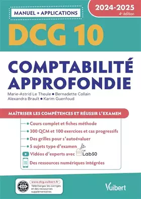 Couverture du produit · DCG 10 - Comptabilité approfondie : Manuel et Applications 2024-2025: Maîtriser les compétences et réussir l'examen