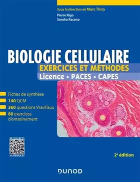 Couverture du produit · Biologie cellulaire - Exercices et méthodes - 2e éd. - Fiches de cours et 500 QCM et exercices d'ent: Fiches de cours et 500 QC