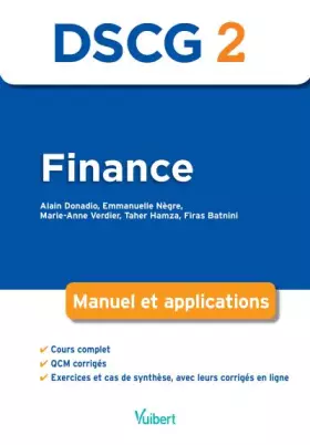 Couverture du produit · DSCG 2 Finance: Manuel et applications