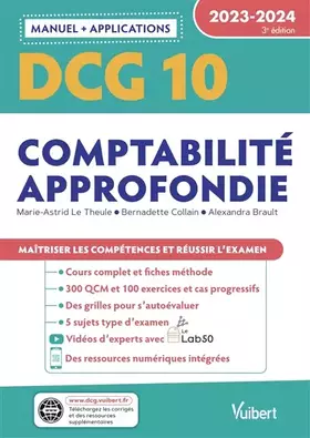 Couverture du produit · DCG 10 - Comptabilité approfondie : Manuel et Applications 2023-2024: Maîtriser les compétences et réussir l'examen