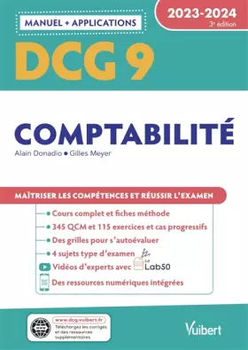 Couverture du produit · DCG 9 - Comptabilité : Manuel et Applications 2023-2024: Maîtriser les compétences et réussir l'examen
