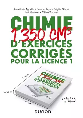 Couverture du produit · Chimie - 1350 cm3 d'exercices corrigés pour la Licence 1