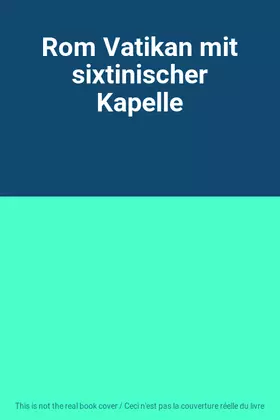 Couverture du produit · Rom Vatikan mit sixtinischer Kapelle