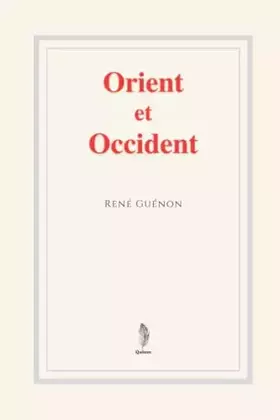 Couverture du produit · Orient et Occident