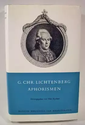 Couverture du produit · Aphorismen (Manesse Bibliothek der Weltliteratur)